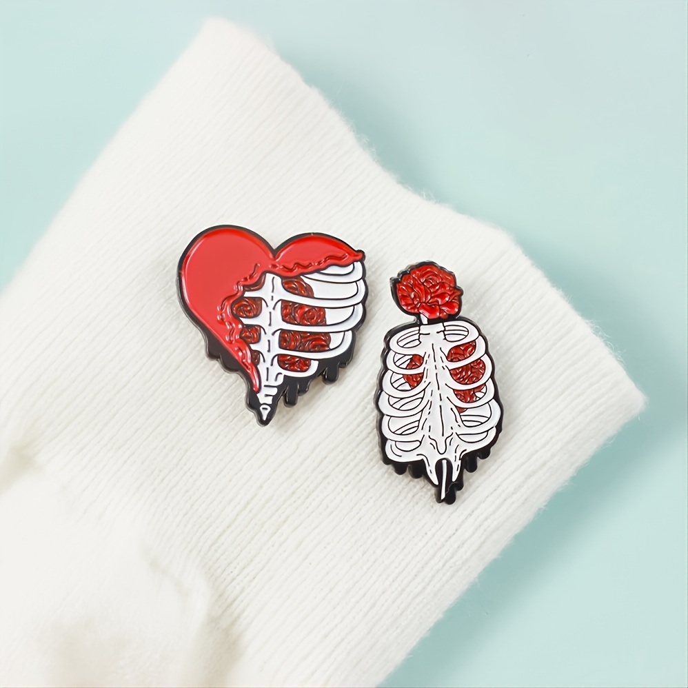 Skull Head Skull Heart Maxi Flower Tube Knit Emblem Women's Accessories